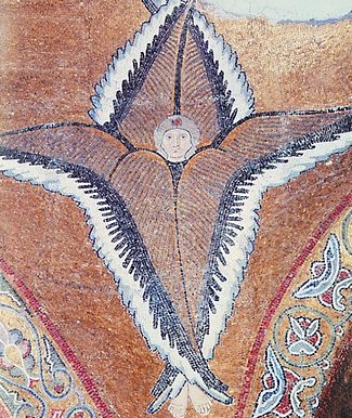Шестикрылый серафим. Мозаика собора мон-ря Неа Мони на о-ве Хиос. 1042–1056 гг.